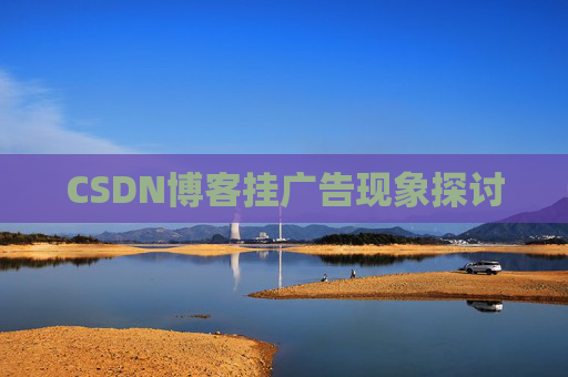 CSDN博客挂广告现象探讨